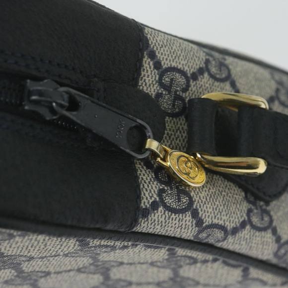 GUCCI GG Supreme Sherry Line Shoulder Bag Red Navy 32 001 4071 Auth ep2607 - Picture 9 of 16